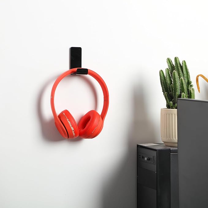 Weewooday 16 Pcs Headphone Hanger Headphone Holder Wall Hook School Classroom - Image 6