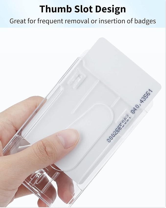 Pawfly 10 Pack Vertical 2-Card Badge Holders - Image 3
