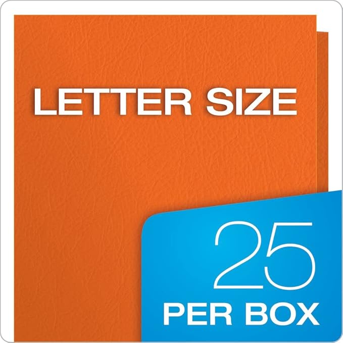 Oxford Twin-Pocket Folders, Textured Paper, Letter Size, Holds 100 Sheets 25 - Image 9