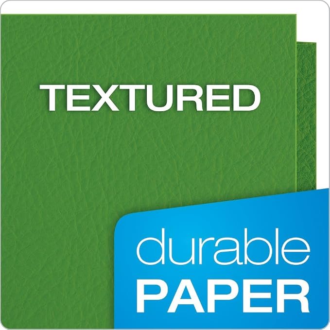 Oxford Two Pocket Folders, Textured Paper, - Image 4