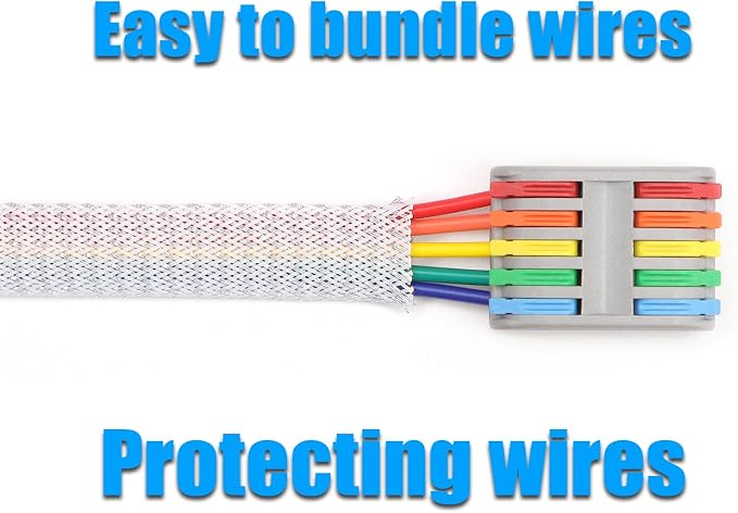 25ft PET Expandable Braided Cable Sleeve 1/6inch Pet Braided Cable Sleeve - Image 6