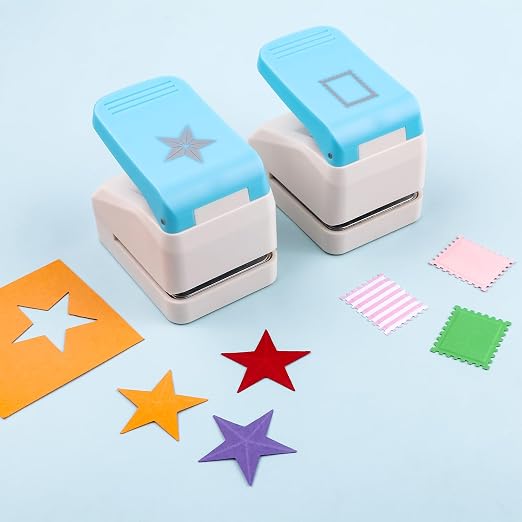 BAOFALI4Pcs Stamp Punche Tool Set |Postage Stamp Punch1X0.8inch/0.9x1.1inch | - Image 6