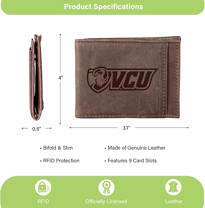 Team Sports America NCAA Virginia Commonwealth University Front Pocket Slim - Image 4