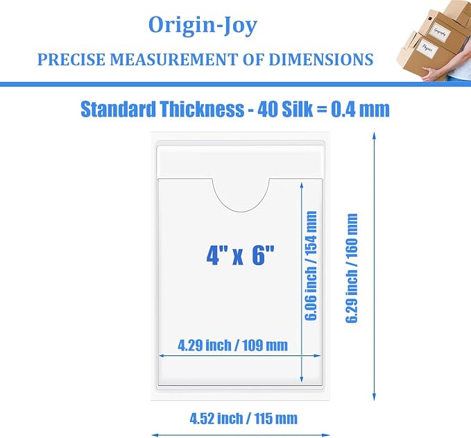 Origin-Joy 35 PCS Self Adhesive Index Card Pockets - Image 2