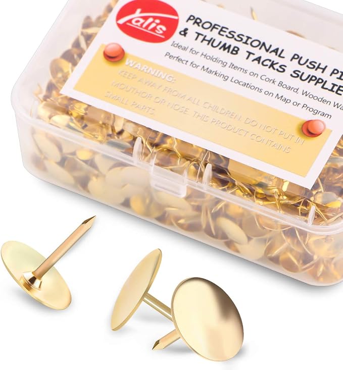 Thumb Tacks 500-count, 3/8-inch Steel Roundness Push Pins Office Tacks - Image 7