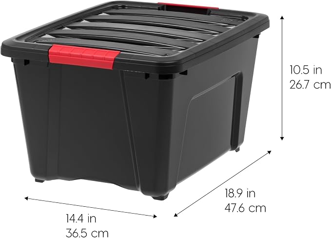 IRIS USA 30 L Plastic Storage Box - Image 2