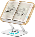 Viozon Book Stand for Reading, Book Holder, Height&Angle Adjustable, 360° by viozon