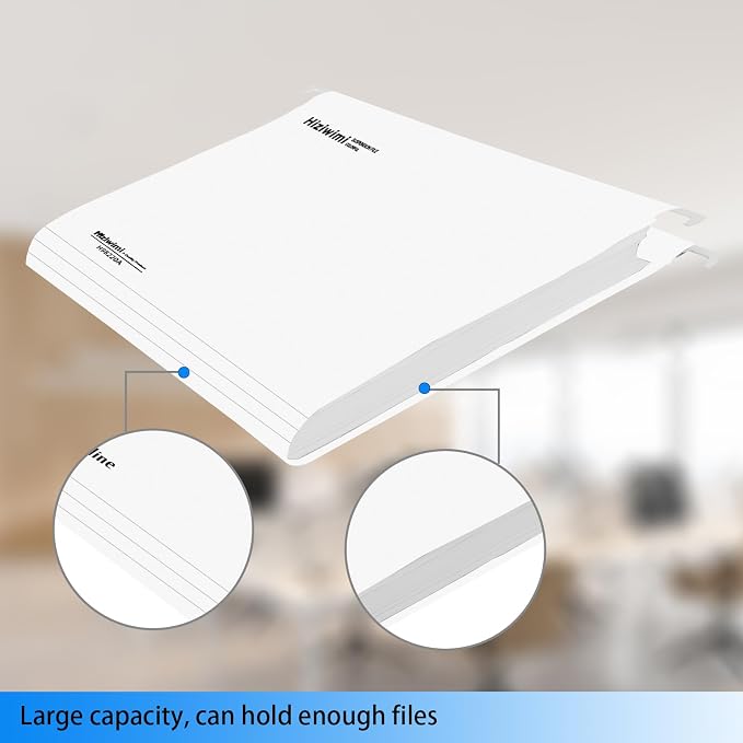 30 Pcs White Letter Size Office Filing Cabinet Suspension Files - Image 3