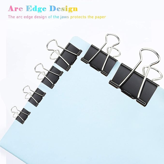 Large Binder Clips, 48 Pack, 1.6 Inch, Standard 41mm, Capacity 0.66 Inch - Image 5