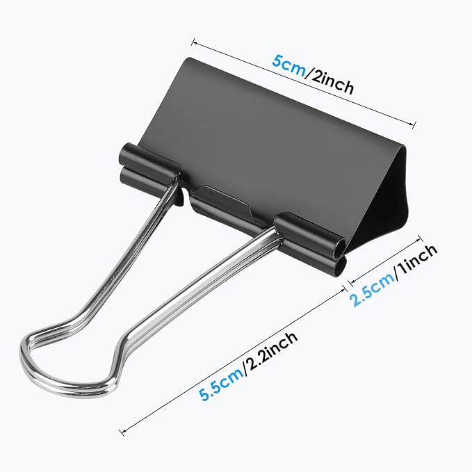 Ufmarine Extra Large Binder Clips 2 inch, Big Paper Clips - Image 3