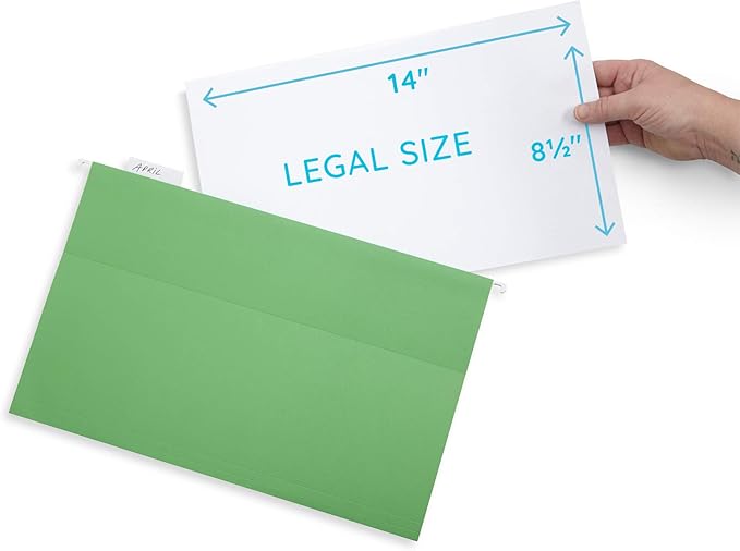 Blue Summit Supplies Legal Size Hanging File Folders, Legal Folders 9.5” × - Image 2