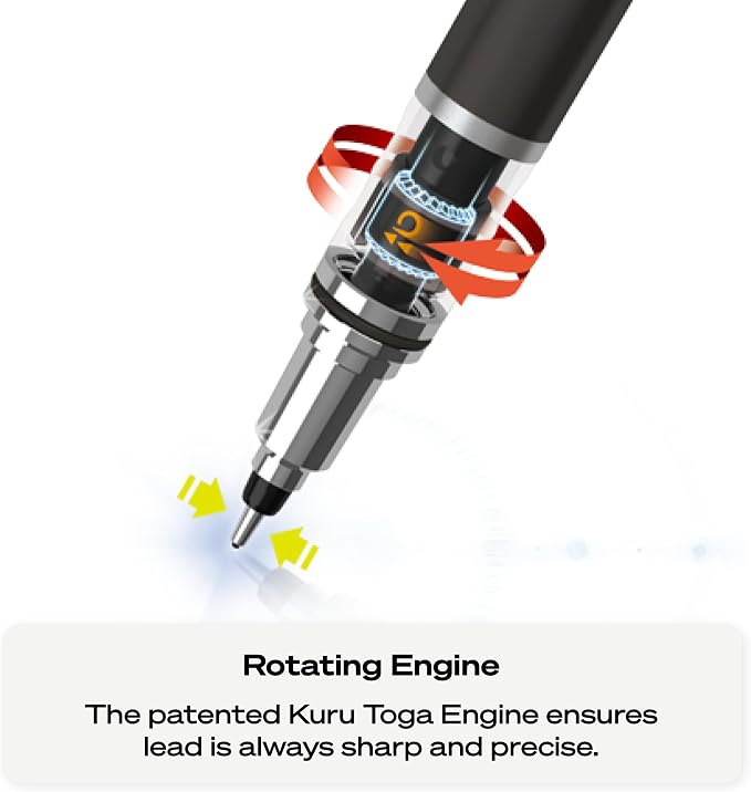 uniball Kuru Toga Elite Mechanical Pencil Starter Kit, HB #2, 1 Pack - Image 7