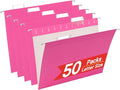 VZCPYTPM 50 Pack Hanging File Folders, Letter Size File Folder, Reinforced Rods by OfficeSuppliesDirect