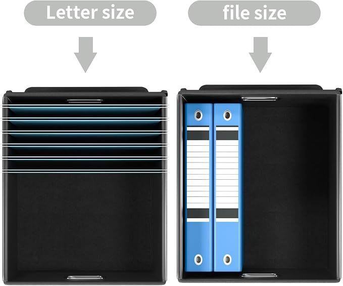 File Organizer Box with Lid, Collapsible File Folder Organizer - Image 3