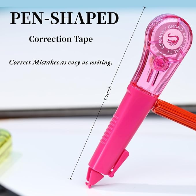19.69ft Correction Tape Pen, 5-Count Pack, Dry Instantly, Stretch Resistant - Image 6