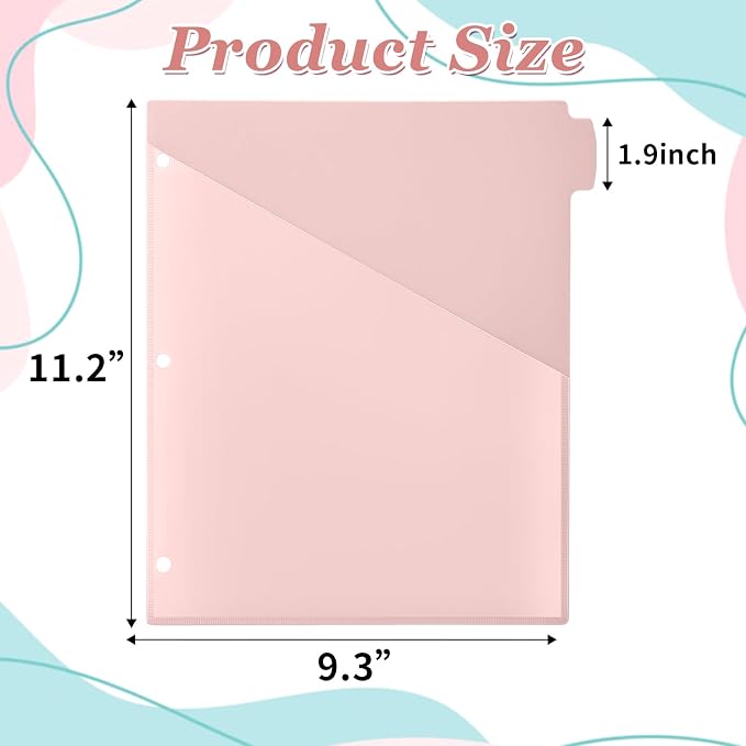 Epakh 12 Pcs Binder Dividers for 3 Rings Binders Index Dividers - Image 2