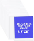 Outus 60 Pcs Self Adhesive Shop Ticket Holders Clear Plastic Sleeves Adhesive by Outus