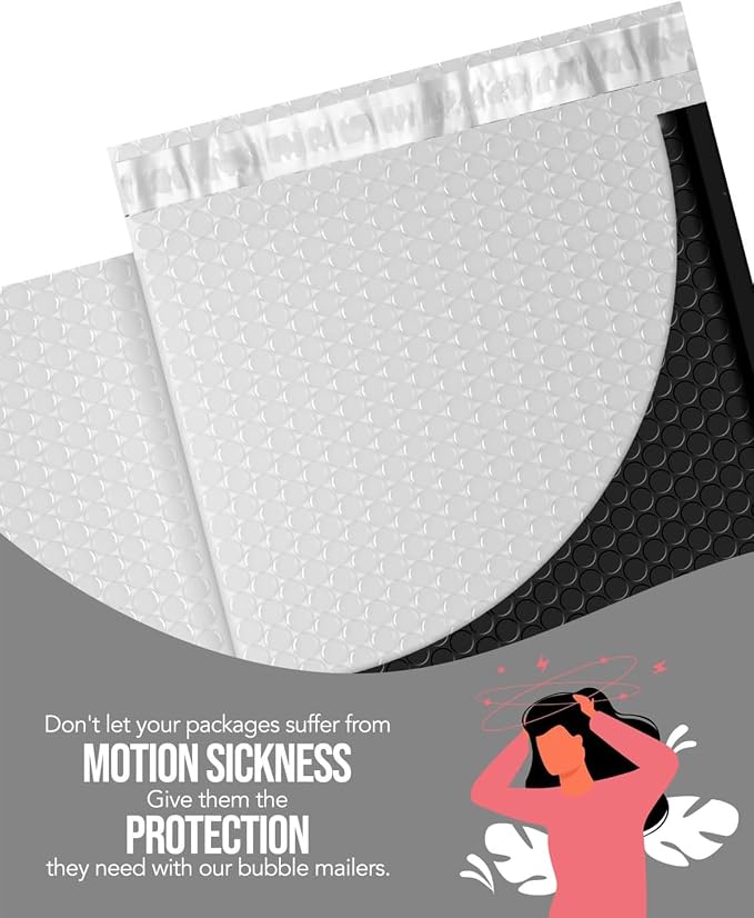 GSSUSA Black Bubble Mailers 10.5x16 Padded Envelopes, 1 Pallet Pack of 3750 - Image 3