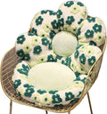 Flower Chair Cushion with Backrest Comfortable Office Chair Pad Student by Gujuja