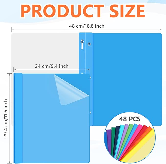 Feifeiya 48 Pack Plastic Report Covers - Image 2