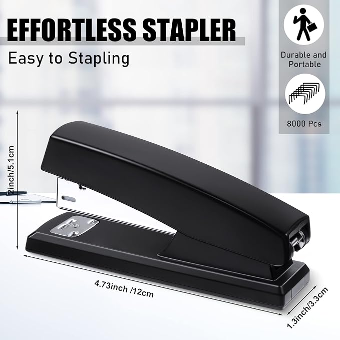 16 Pcs Desk Staplers Tape Dispensers Sets Desktop Office Staplers - Image 2