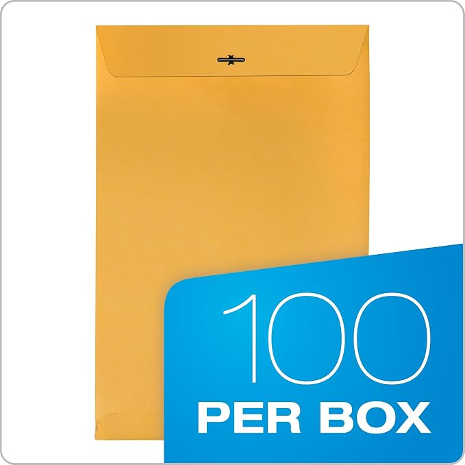 Quality Park Clasp Envelopes, 10 x 15 inches, Box of 100 - Image 4