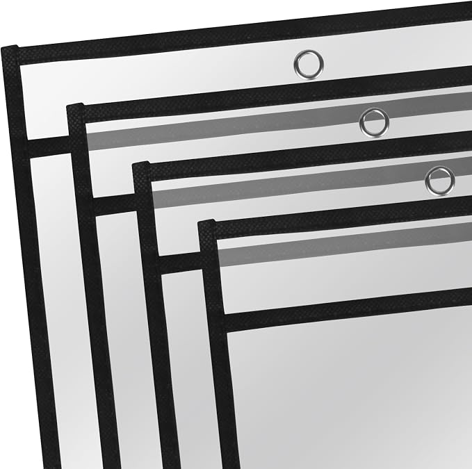 Heavy Duty Dry Erase Pockets 9x12, Job Ticket Holders 50 Pack Plastic Paper - Image 6