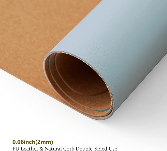 Cork Desk Mat - Dual-Sided Desk Pad - Image 3