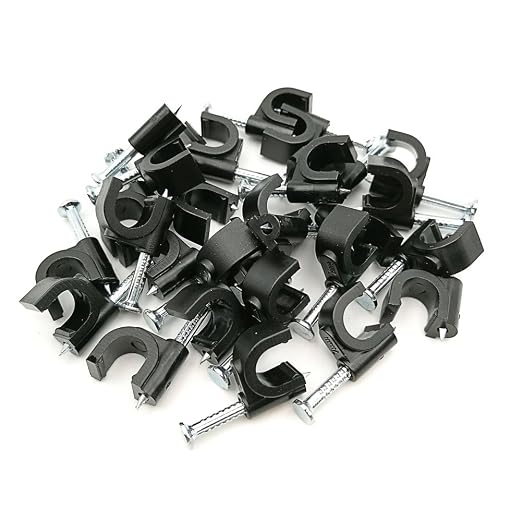 HS Electrical Cat6 Coaxial Cable Clips Outdoor 500 Pack Nail-in Wire Clamps - Image 5