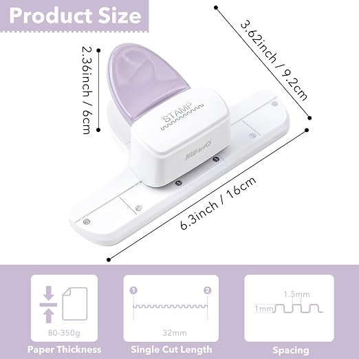 Stamp Puncher - Adjustable Postage Stamp Border Punch Stamp Shaped Paper Punch - Image 5