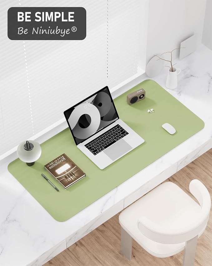 Desk Pad, 35.5" x 17" PU Leather Non-Slip Desk Mat Large Mouse Pad - Image 7