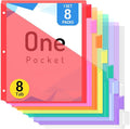 Forvencer 8 Count Dividers for 3 Ring Binder, Binder Dividers by Forvencer