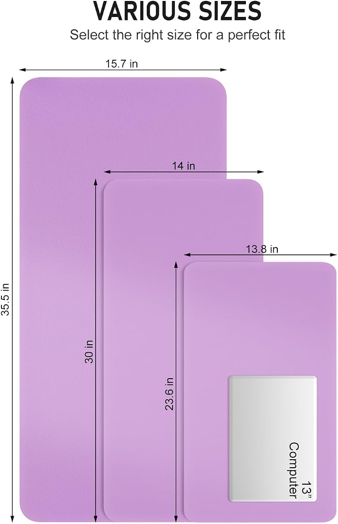 Desk Pad, 35.5" x 17" PU Leather Non-Slip Desk Mat Large Mouse Pad - Image 6