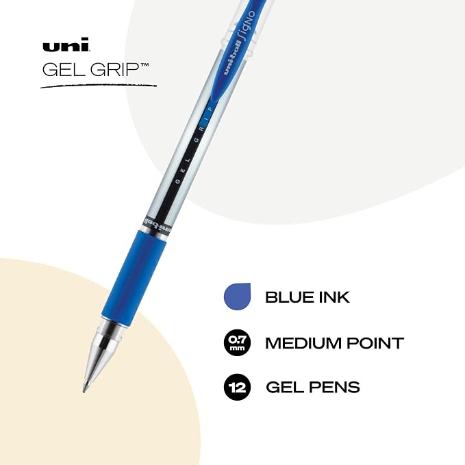 uniball Signo Grip Gel Pen, Medium 0.7 Mm - Image 2
