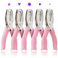 CheeMuii 5 Pieces Metal Handheld Paper Punch Single-Hole Tag Punch Set by CheeMuii