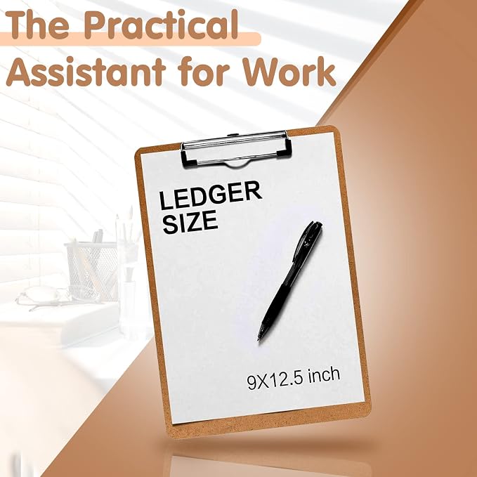 Clipboards, PANDRI 26 Pack Hardboard Office Clipboards, Low Profile Clip - Image 6