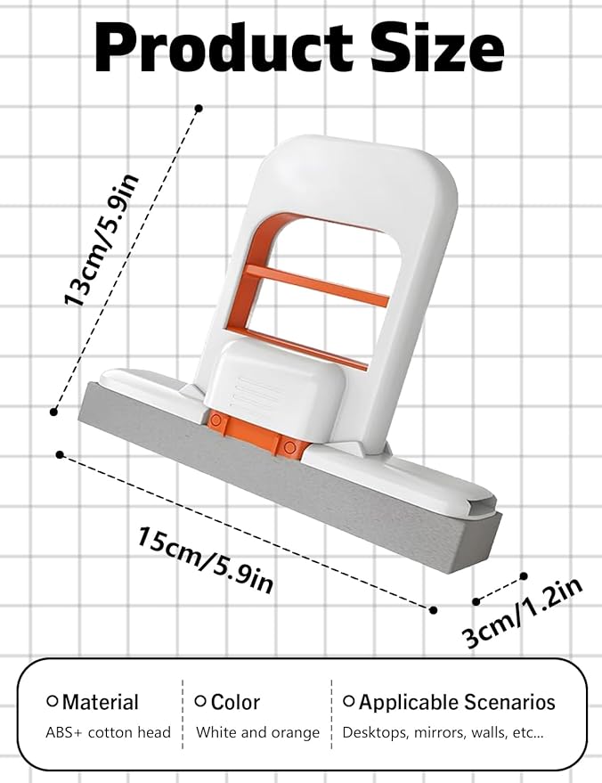 2 Pcs Mini Foldable Desktop Mop, Self Squeezing Mini Mop, Wet and Dry Use - Image 2