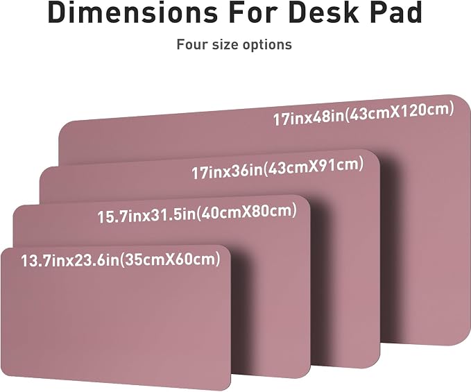 Aothia Leather Desk Pad Protector, Mouse Pad, Office Desk Mat, Non-Slip PU - Image 6