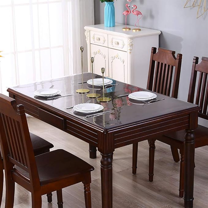 12x12 Inch Square Clear Desk Pad Small Crystal PVC Table Cover Mat Waterproof - Image 3