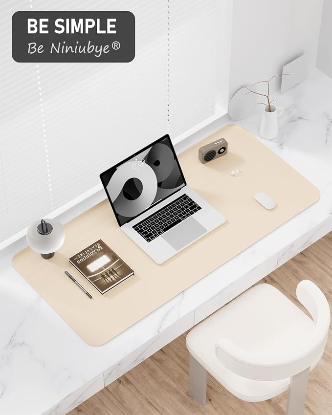 Desk Pad, 23.6" x 13.8" PU Leather Non-Slip Desk Mat Large Mouse Pad - Image 7