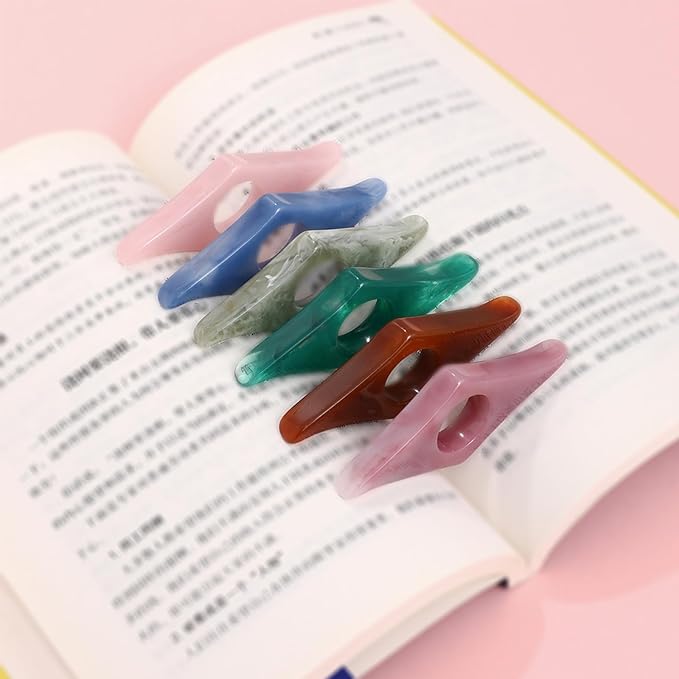 6-Pack Bookmark, Thumb Page Holder, Book Accessories by Kartterfly