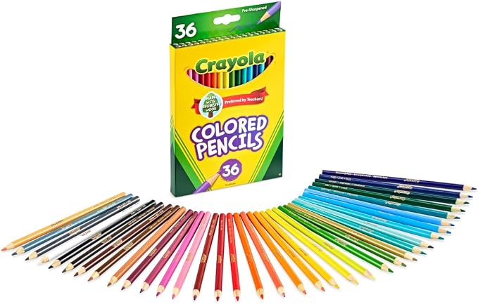 Crayola Colored Pencils, Kids Pencil Set, Pre-Sharpened Coloring Book Pencils - Image 6