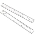 Plastic Ruler 12 inch, Centimeters, Millimeters, Straight Measuring Tools by KASBEE