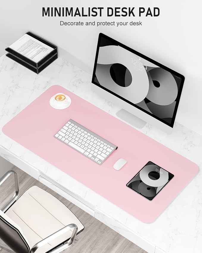 Desk Pad, 23.6" x 13.8" PU Leather Non-Slip Desk Mat Large Mouse Pad - Image 2