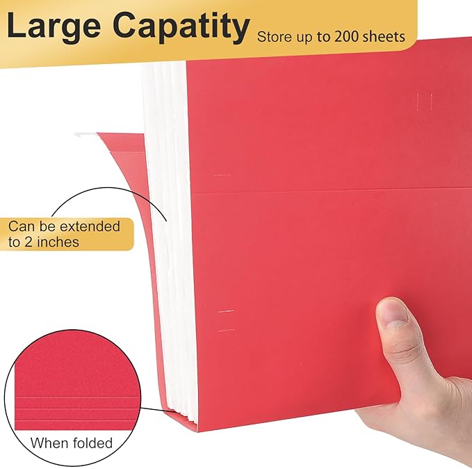 Hanging File Folders Legal Size, 60 Pack File Folders - Image 6