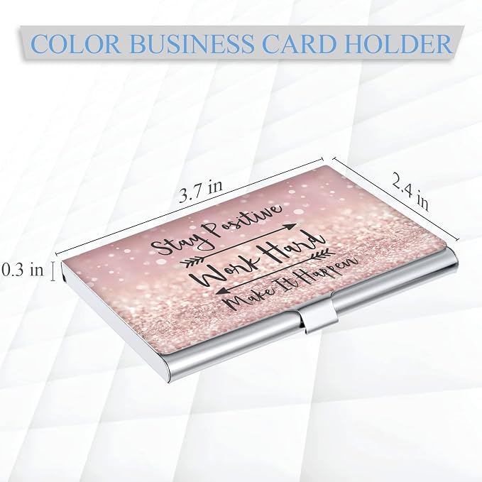 2 Pack Business Card Holder，Color Printing Men's and Women's Business Card - Image 2