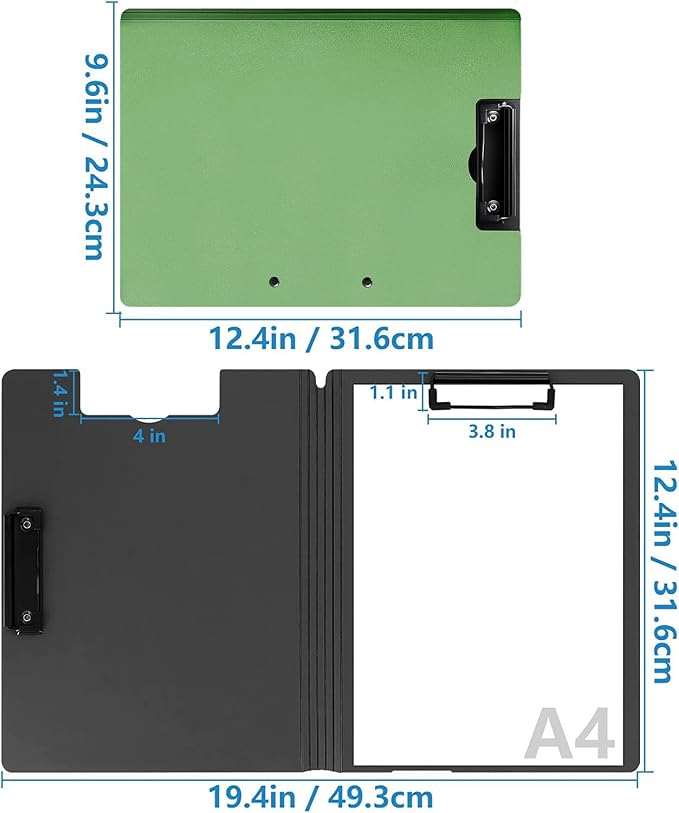 4 Pack Foldable Clipboards, A4 Clipboard Folder, Office Clipboard Folder - Image 8