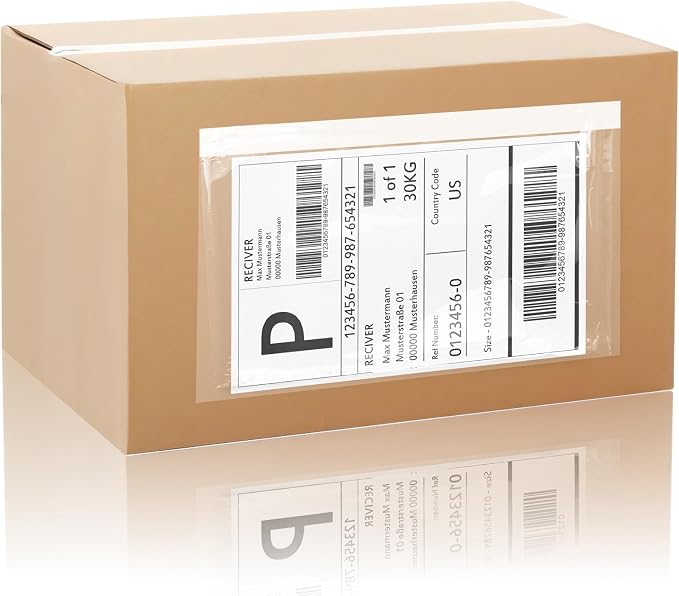 6" x 9" Shipping Label Sleeves Plastic Envelopes Self-Adhesive Top Loading by OnlyPaper