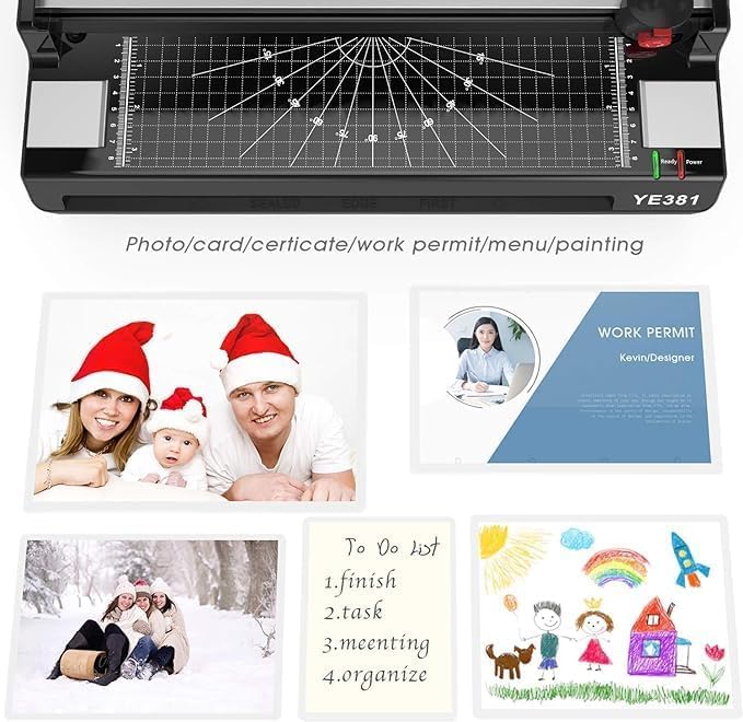 Laminator Machine for A3/A4/A6, YE381 13inch Thermal & Cold Laminating Machine - Image 3