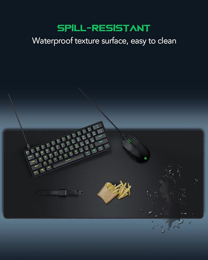 Black Shark Gaming Mouse Pad Desk Mat Thick Extended Mousepad Non-Slip - Image 5